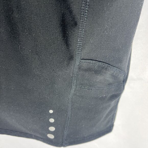 LL Bean Black Sleeveless Racetrack Built In Bra Athletic Dress Women’s XL Reg - Picture 8 of 9